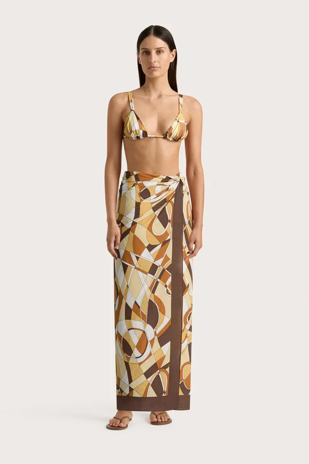 Women Abaya Pareo Sassari Print Faithfull The Brand Accessories