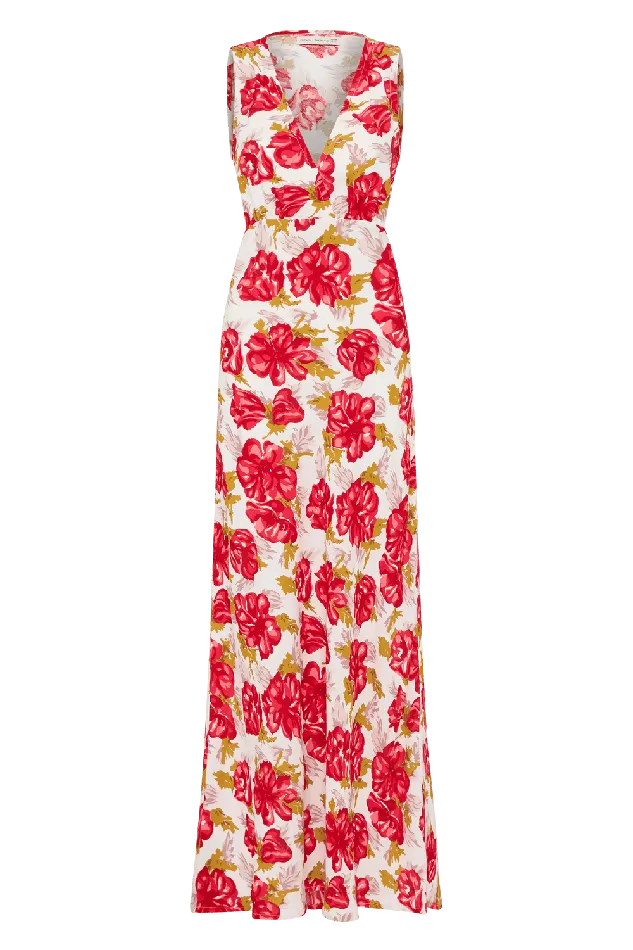Women Acacia Maxi Dress Isadora Floral Red 8211 Final Sale Faithfull The Brand Dresses Women Acacia Maxi Dress Isadora Floral Red 8211 Final Sale Faithfull The Brand Dresses
