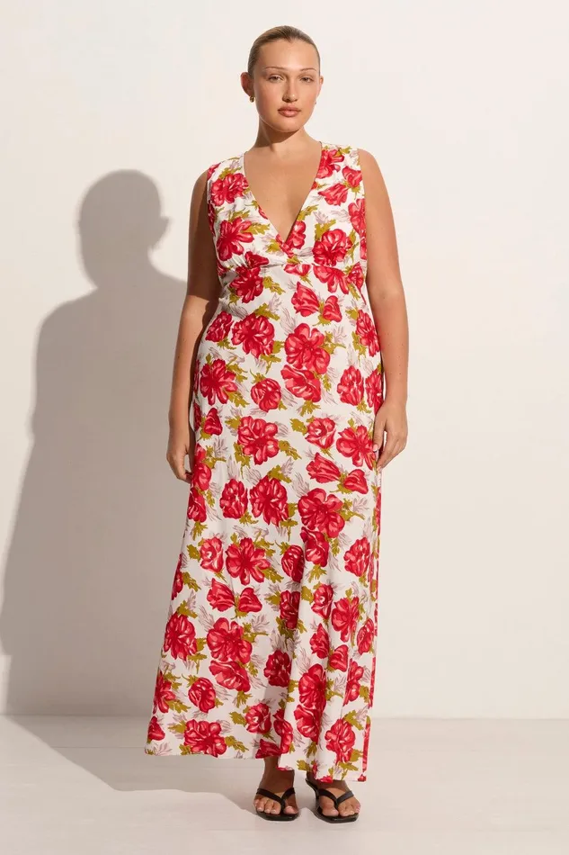 Women Acacia Maxi Dress Isadora Floral Red 8211 Final Sale Faithfull The Brand Dresses Women Acacia Maxi Dress Isadora Floral Red 8211 Final Sale Faithfull The Brand Dresses