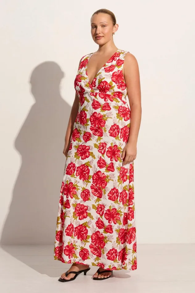 Women Acacia Maxi Dress Isadora Floral Red 8211 Final Sale Faithfull The Brand Dresses Women Acacia Maxi Dress Isadora Floral Red 8211 Final Sale Faithfull The Brand Dresses