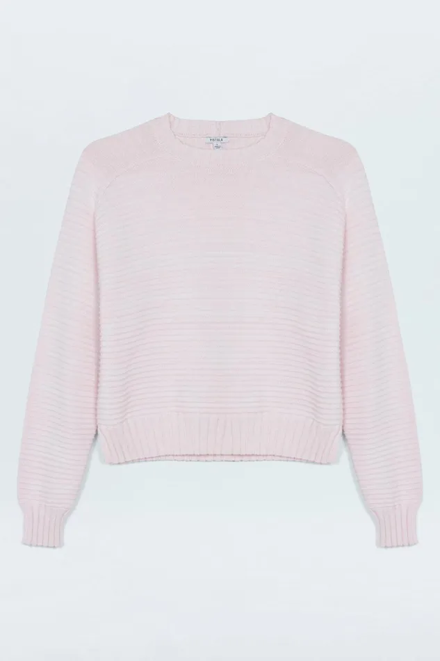 Women Adina Everyday Sweater 8211 Barely Pink Marl Pistola Denim Sweaters and Knits