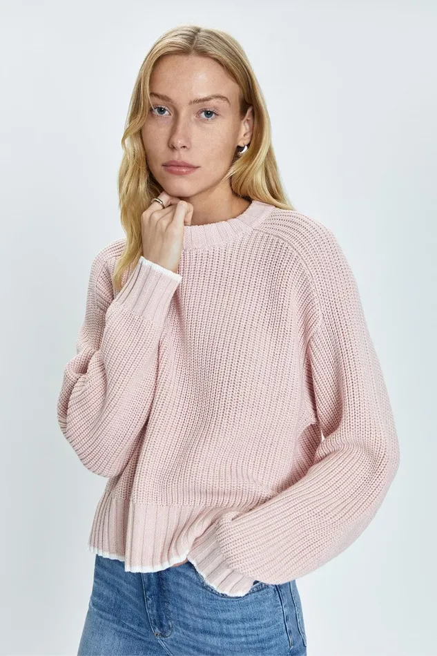 Women Adina Sweater 8211 Icy Pink Pistola Denim Sweaters and Knits