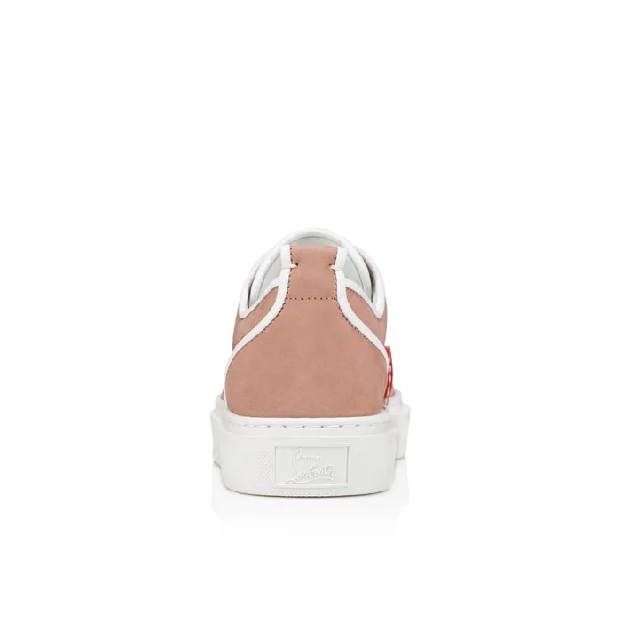Women Adolon Woman Sneakers 8211 Calf Leather And Nappa Leather 8211 Tornado Pink Christian Louboutin Sneakers