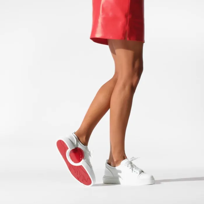 Women Adolon Woman Sneakers 8211 Recycled Polyester And Biobased Materials 8211 Bianco White Christian Louboutin Sneakers