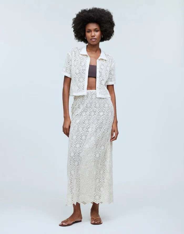 Women Agua Bendita Tove Skirt Cream Madewell Skirts