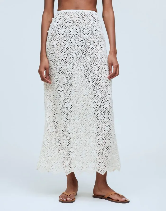 Women Agua Bendita Tove Skirt Cream Madewell Skirts