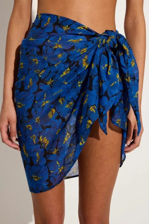 Women Alca Pareo El Limon Floral Blue 8211 Final Sale Faithfull The Brand Accessories Women Alca Pareo El Limon Floral Blue 8211 Final Sale Faithfull The Brand Accessories