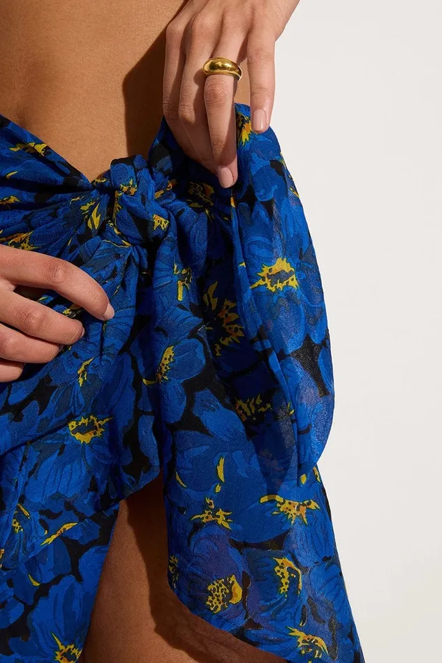 Women Alca Pareo El Limon Floral Blue 8211 Final Sale Faithfull The Brand Accessories Women Alca Pareo El Limon Floral Blue 8211 Final Sale Faithfull The Brand Accessories