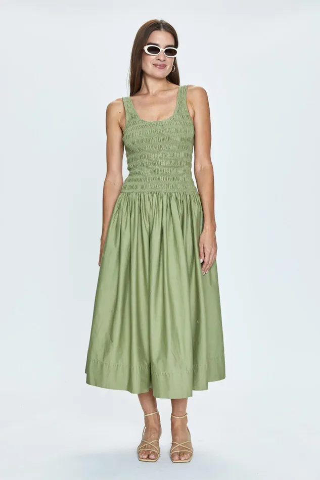 Women Alessia Dress 8211 Sage Pistola Denim Dresses