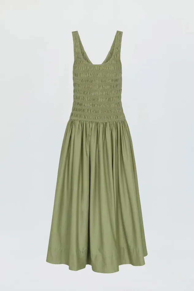 Women Alessia Dress 8211 Sage Pistola Denim Dresses