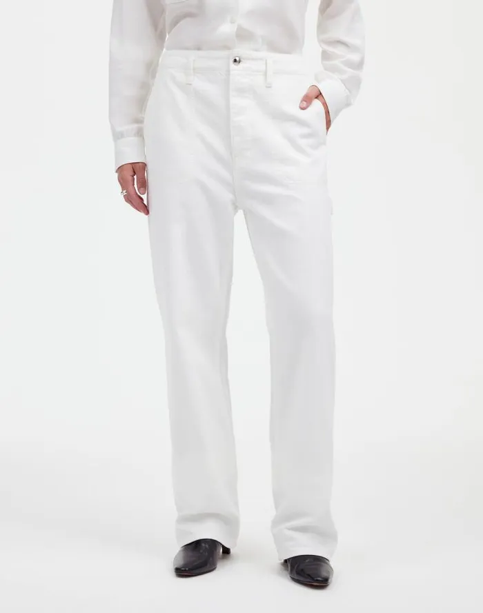 Women Alexa Chung For Madewell Workwear Jeans In True White True White Madewell Jeans