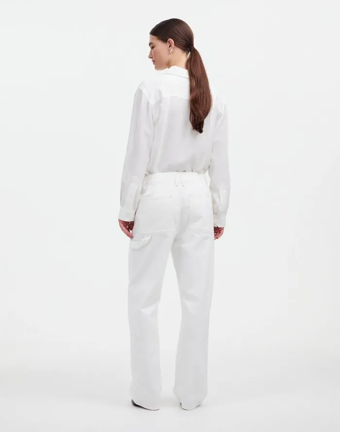 Women Alexa Chung For Madewell Workwear Jeans In True White True White Madewell Jeans