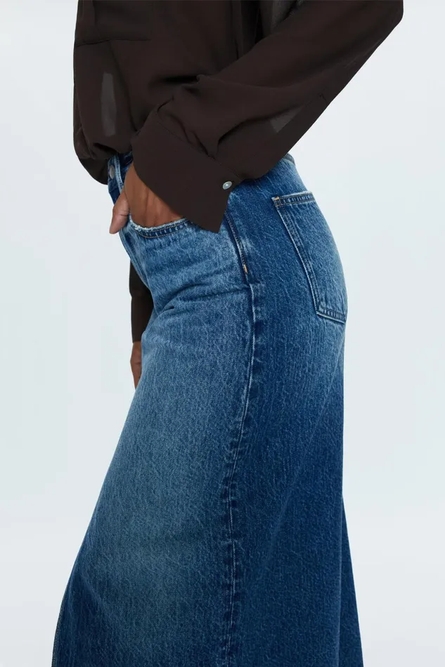 Women Alice Midi Skirt 8211 Fairfax Pistola Denim Denim