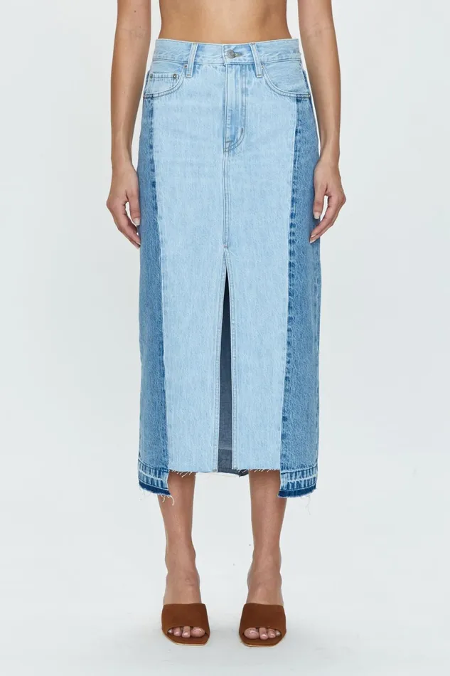 Women Alice Midi Skirt 8211 Spliced Palais Pistola Denim Denim