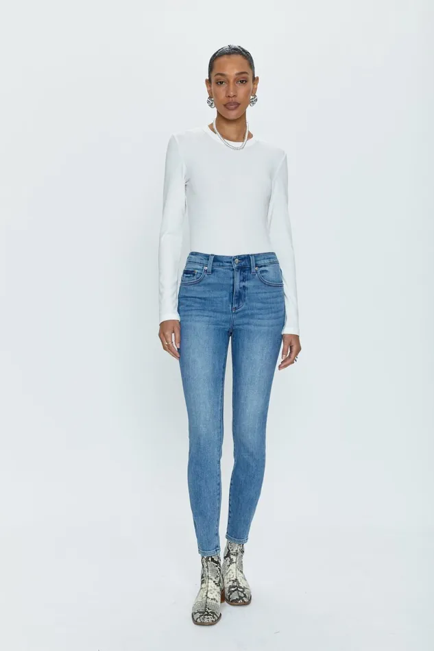 Women Aline High Rise Skinny Jean 8211 Linden Pistola Denim Denim