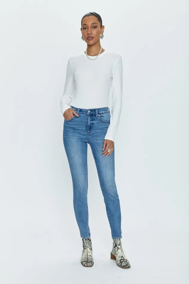 Women Aline High Rise Skinny Jean 8211 Linden Pistola Denim Denim