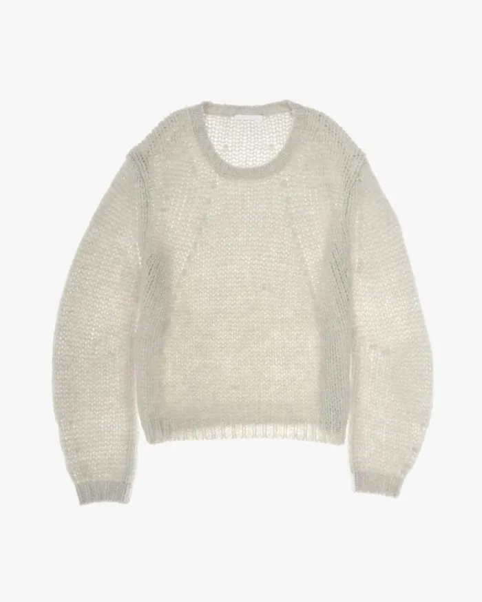 Women Alpaca Brushed Vapor Heather Helmut Lang Sweaters
