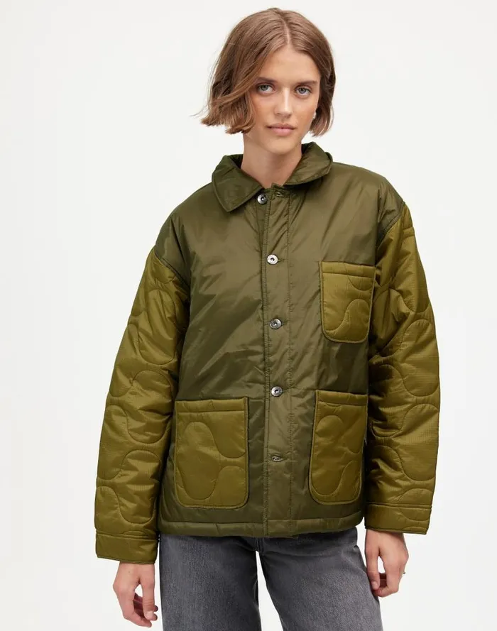 Women Alpha Industries Insulated Chore Coat Green Madewell Coats Jackets