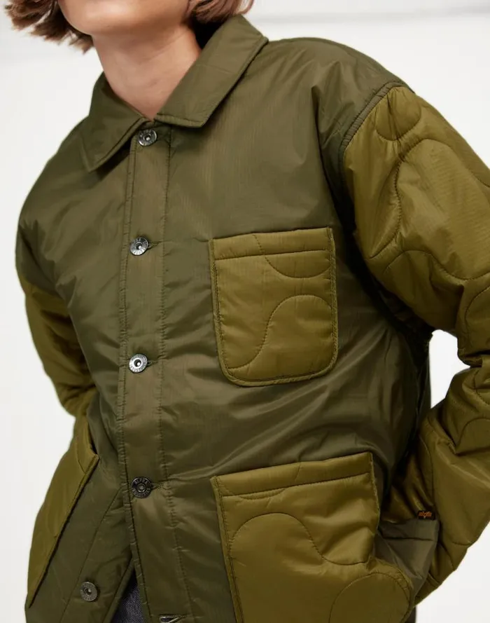Women Alpha Industries Insulated Chore Coat Green Madewell Coats Jackets