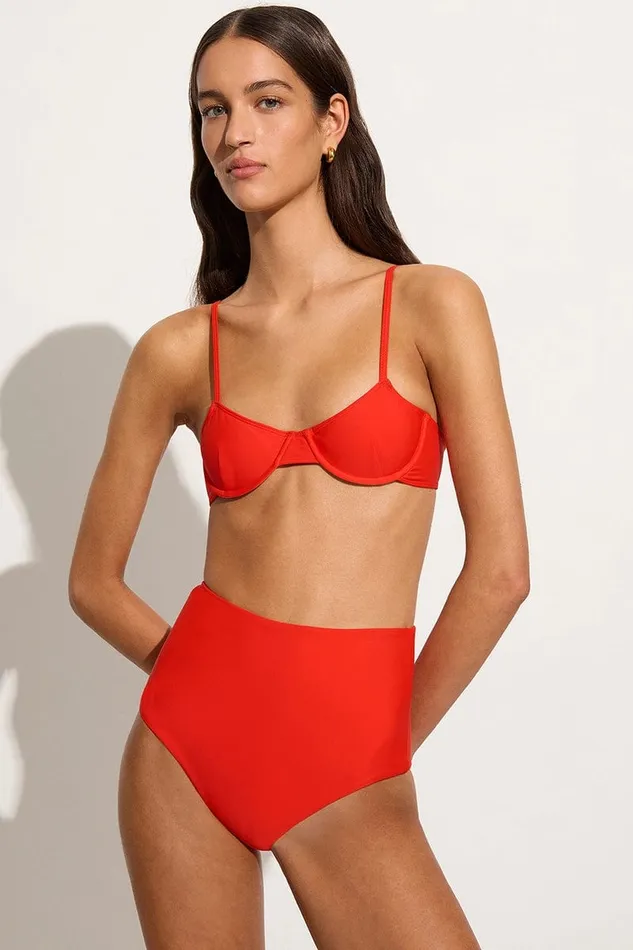 Women Amira Bikini Top Salsa 8211 Final Sale Faithfull The Brand Swim