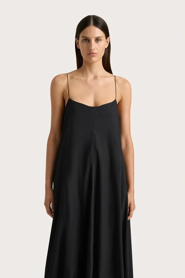 Women Anais Maxi Dress Black Faithfull The Brand Dresses Women Anais Maxi Dress Black Faithfull The Brand Dresses