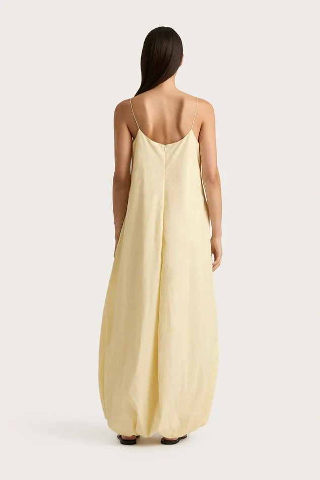 Women Anais Maxi Dress Lemon Faithfull The Brand Dresses Women Anais Maxi Dress Lemon Faithfull The Brand Dresses