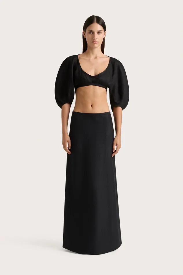 Women Antibes Maxi Skirt Black Faithfull The Brand Skirts and Shorts