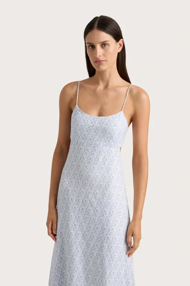 Women Antibes Midi Dress Leilani Mid Blue Faithfull The Brand Dresses Women Antibes Midi Dress Leilani Mid Blue Faithfull The Brand Dresses