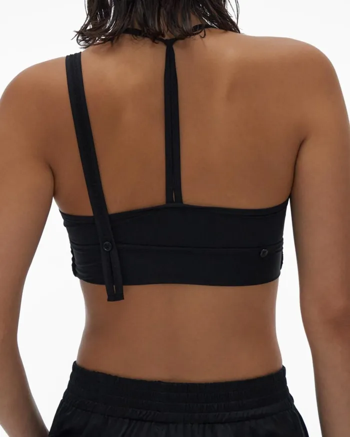 Women Asymmetric Bra Black Helmut Lang TShirts and Sweatshirts