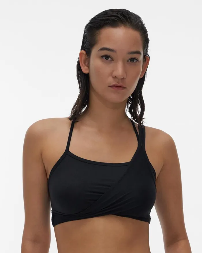 Women Asymmetric Bra Black Helmut Lang TShirts and Sweatshirts