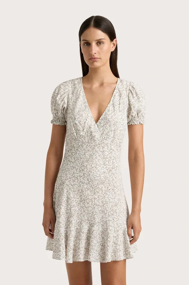 Women Aurelia Mini Dress Calla Umber Faithfull The Brand Dresses Women Aurelia Mini Dress Calla Umber Faithfull The Brand Dresses