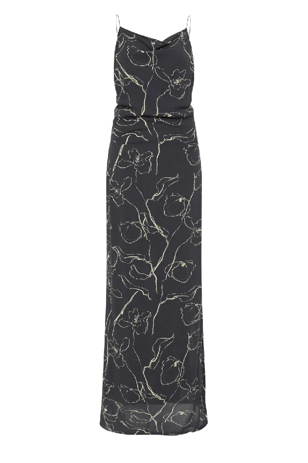 Women Aurelie Maxi Dress Calla Charred Navy Faithfull The Brand Dresses Women Aurelie Maxi Dress Calla Charred Navy Faithfull The Brand Dresses