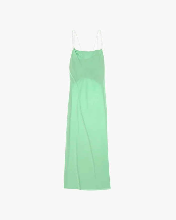 Women Back Knot Dress Radiated Green Helmut Lang Dresses