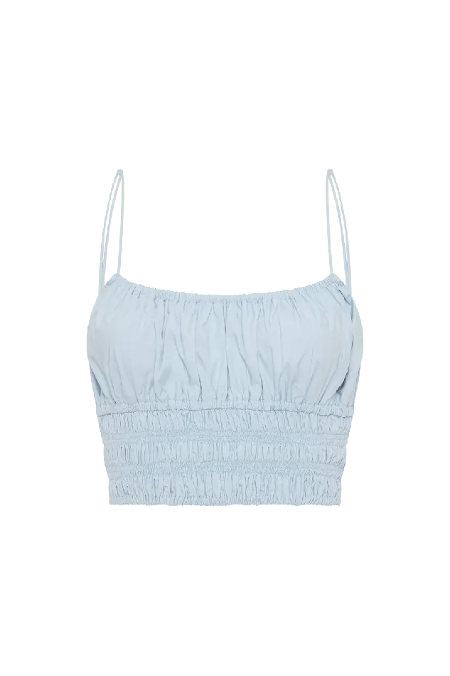 Women Baia Top Sky Blue Faithfull The Brand Tops Women Baia Top Sky Blue Faithfull The Brand Tops
