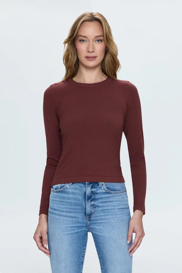 Women Bailey Top 8211 Terra Pistola Denim Tees and Tanks