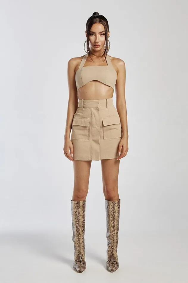Women Basic Runaway The Label Mariska Top Sand Women Basic Runaway The Label Mariska Top Sand