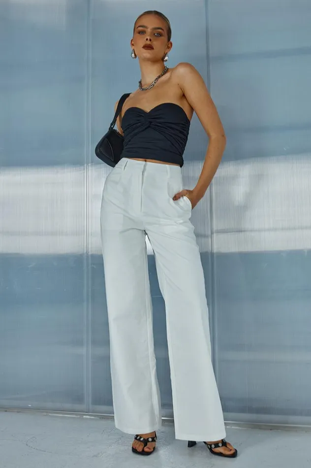 Women Basic Runaway The Label SATARI STRAPLESS TOP Black