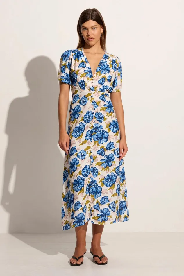 Women Bellavista Midi Dress Isadora Floral Navy 8211 Final Sale Faithfull The Brand Dresses Women Bellavista Midi Dress Isadora Floral Navy 8211 Final Sale Faithfull The Brand Dresses