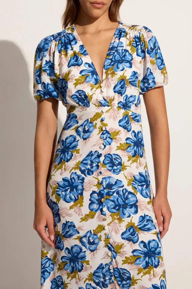 Women Bellavista Midi Dress Isadora Floral Navy 8211 Final Sale Faithfull The Brand Dresses Women Bellavista Midi Dress Isadora Floral Navy 8211 Final Sale Faithfull The Brand Dresses