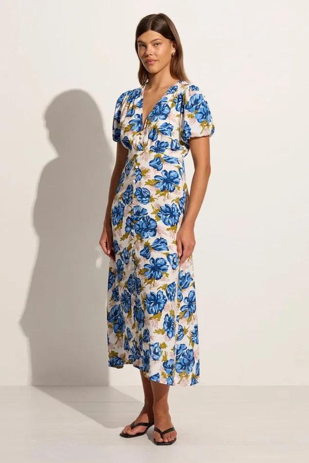 Women Bellavista Midi Dress Isadora Floral Navy 8211 Final Sale Faithfull The Brand Dresses Women Bellavista Midi Dress Isadora Floral Navy 8211 Final Sale Faithfull The Brand Dresses