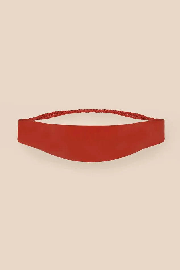 Women Belts RIXO Aakshi Red