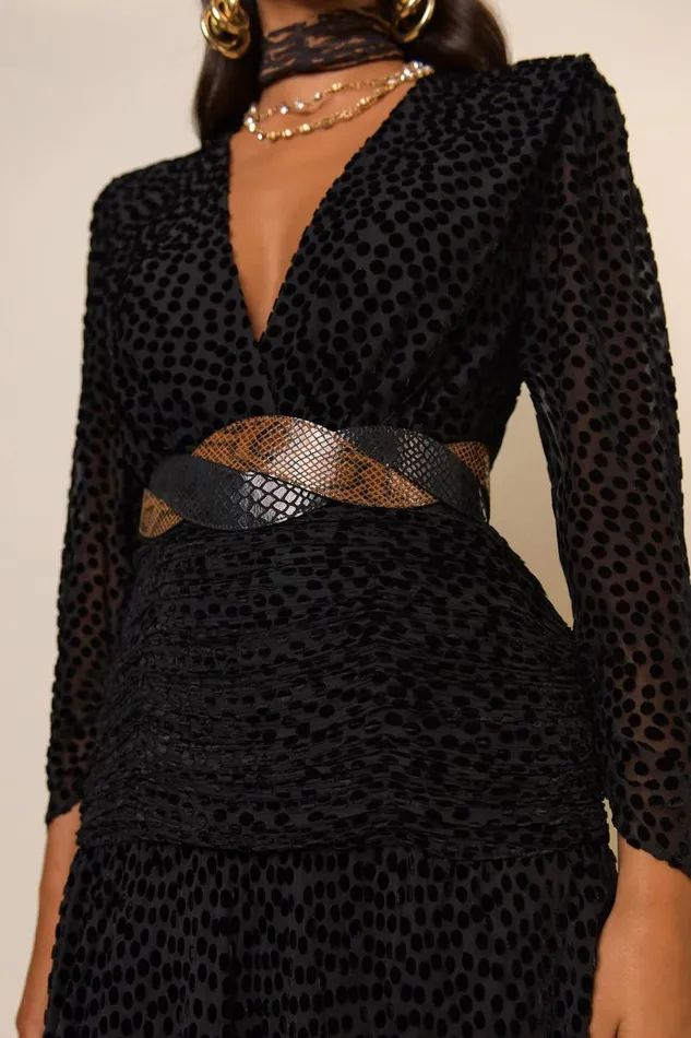 Women Belts RIXO Preesha Brown And Black Women Belts RIXO Preesha Brown And Black