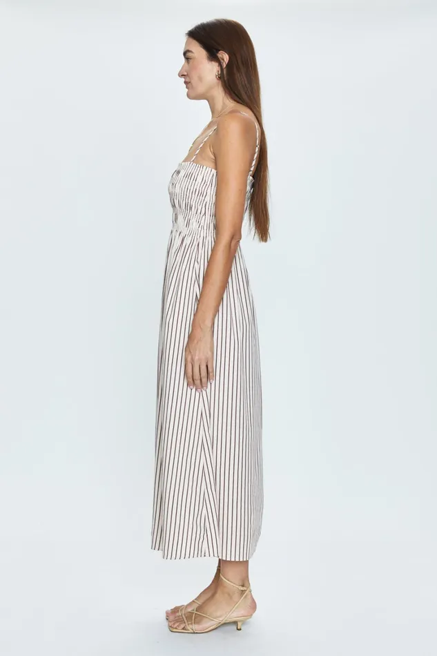 Women Bianca Dress 8211 Tiramisu Stripe Pistola Denim Dresses
