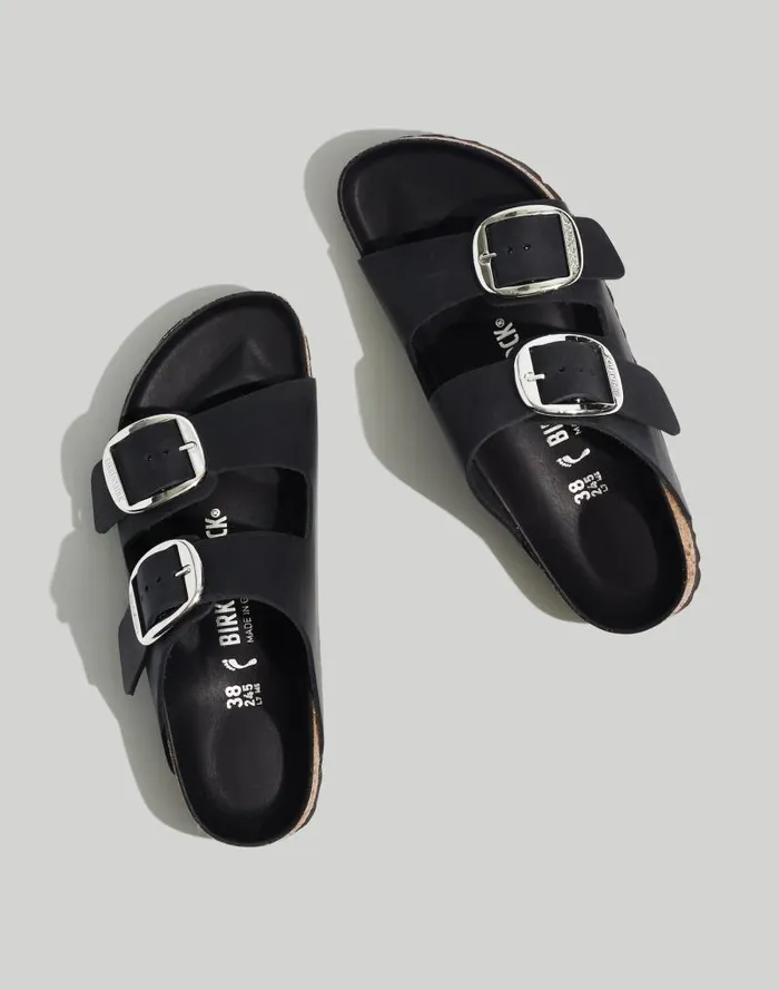 Women Birkenstock Big Buckle Arizona Sandals Black Oiled Leather Madewell Sandals Women Birkenstock Big Buckle Arizona Sandals Black Oiled Leather Madewell Sandals