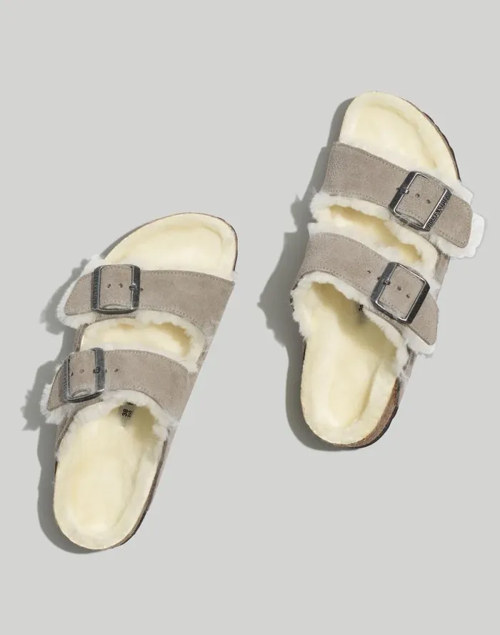 Women Birkenstock Suede Arizona Sandals In Shearling Stone Coin Suede Shearing Madewell Sandals Women Birkenstock Suede Arizona Sandals In Shearling Stone Coin Suede Shearing Madewell Sandals