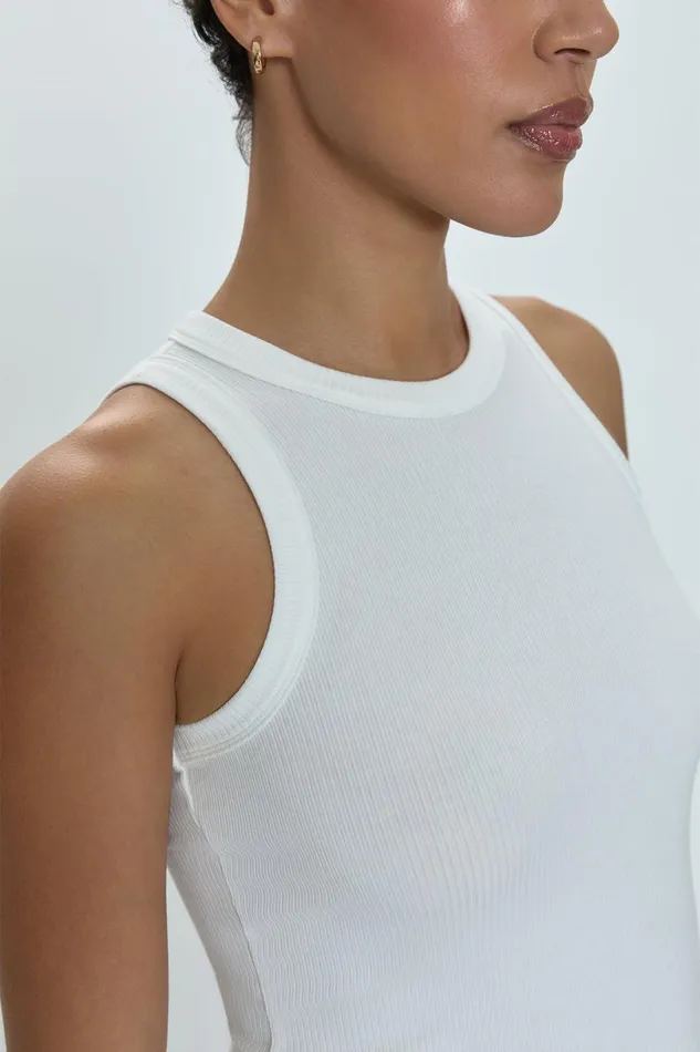 Women Blake Crewneck Bodysuit 8211 Le Blanc Pistola Denim Tees and Tanks