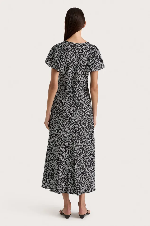 Women Boda Midi Dress Amaryllis Floral Black Faithfull The Brand Dresses Women Boda Midi Dress Amaryllis Floral Black Faithfull The Brand Dresses