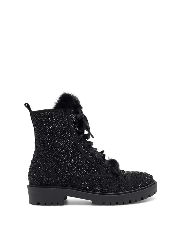 Women Boots and Booties Jessica Simpson Kalirah Boot In Black Black Sparkle