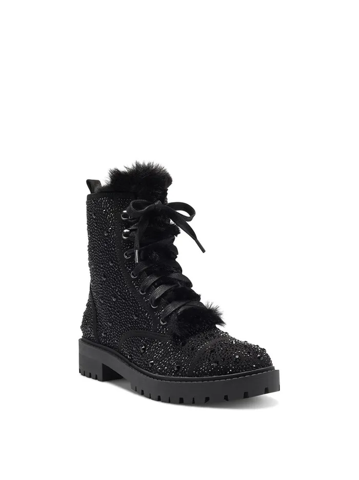 Women Boots and Booties Jessica Simpson Kalirah Boot In Black Black Sparkle