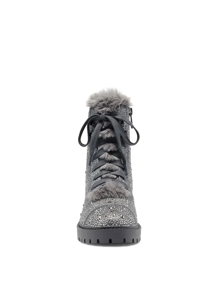 Women Boots and Booties Jessica Simpson Kalirah Boot In Pewter Pewter Sparkle